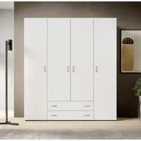 Schlafkontor Drehtürenschrank Base Kleiderschrank Joe Garderobe Hochschrank Wäscheschrank, Bega Schrank Schlafzimmer Bestseller