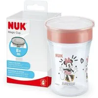 NUK Trinklernbecher NUK Magic Cup Mickey – Rot, Auslaufsicherer Becher, 1-tlg., 360°‑Trinkrand mit Silikondichtscheibe