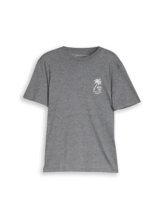 Denim Tom Tailor - T-Shirt mit Palmenprint black - Gr. - S
