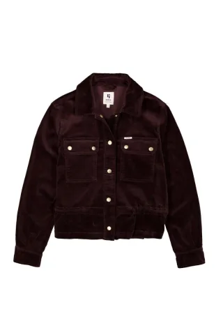 Garcia - Cordjacke mit Brusttaschen braun - Gr. - S