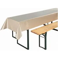 Beautex Tischdecke, Partytischdecke, für Biertischgarnituren, 100x250cm, viele Farben (1-tlg), wasserabweisend, abwaschbar, lebensmittelecht, strapazierfähig