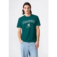 Champion T-Shirt Graphic Tee Kurzarm, mit Rundhalsausschnitt, ohne Verschluss, aus Baumwolle