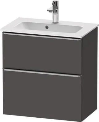 Duravit D-Neo Waschtischunterbau wandhängend Graphit Matt 610x372x625 mm - DE4368070490000 DE4368070490000
