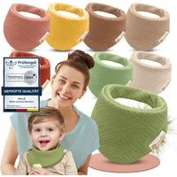Mallie Lätzchen Musselin Lätzchen Baby im 6er oder 8er Set, (Als Bibs, Dreieckstuch Baby, Baby Lätzchen -, 8-St., Musselin Halstuch Baby, Musselintücher Baby und Babylätzchen), Sabberlätzchen Baby Halstücher Baby