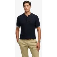 Superdry Poloshirt KNITTED TEXTURE S/S POLO Baumwolle, relaxed fit
