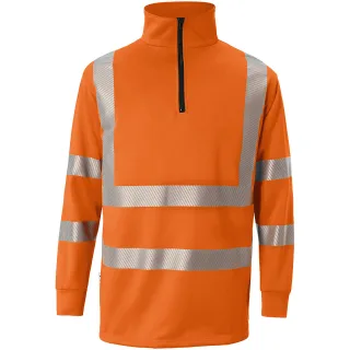 KÜBLER REFLECTIQ Zip-Sweatshirt PSA 2 warnorange 4XL - 5146 8405-37-4XL