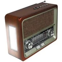 LTC LXLTC103UBT Retro-Radio (Tragbares Retro-Radio mit USB-Solarpanel Netta)