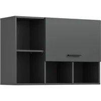 welltime Hängeschrank FALAS, Breite 95cm, 1 Klappe, 5 Fächer (1-St., in verschiedenen Farben erhältlich) Schrank, Wandschrank, Badschrank, Wäscheschrank
