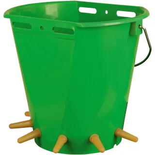 Kerbl Lammeimer mit 6 Saugern grün - 271