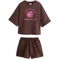 Next Shirt & Shorts Schweres T-Shirt und Shorts im Set (2-tlg)