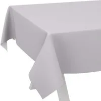 ANRO Tischdecke Wachstuchtischdecke abwaschbar UNI auch als Gartentischdecke (Einzelstück 1-tlg), wasserabweisend pflegeleicht Textil-Optik Grau 100x140cm