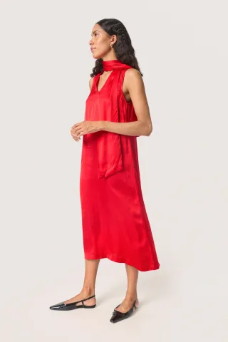 Kleid A-shape Salsa red