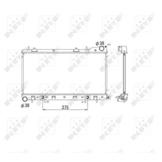 NRF Motork?hler gel?tet Subaru Forester 2,0 53596