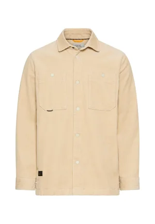 camel active - Cord Overshirt mit Druckknöpfen oatmeal - Gr. - 3XL