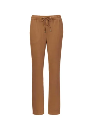 GOLDNER 2-in-1-Hose "Kurzgröße Freizeithose SARA, Veloursleder-Optik"