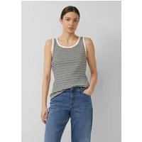 s.Oliver Muscleshirt T-Shirt Streifen-Ripptop im Slim Fit
