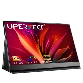 UPERFECT Usetup T15 15.6 Inch Portable Monitor FHD 1080P IPS Screen Gaming Display with HDR VESA Mount USB-C Mini HD Ext
