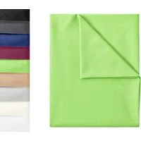 NatureMark Bettlaken klassisches Betttuch Haustuch, 100% Baumwolle, Gummizug: ohne, (1 Stück), Laken Haustuch, viele Größen und Farben, 150x250 cm, Apfel grün