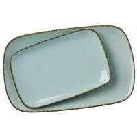 Ritzenhoff & Breker Servierplatte Casa, Porzellan, (Set, 2-tlg., 1 Platte groß, 1 Platte klein)