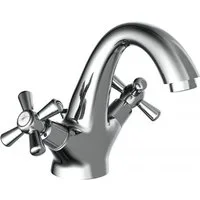 Eisl Waschtischarmatur NOSTALGIE II Zweigriff Waschbeckenarmatur, Wasserhahn Bad im Retro Stil