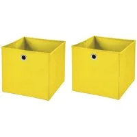 StickandShine Faltbox 2er SET 28 x 28 x 28 cm ohne Deckel – perfekt für KALLAX - 19 Farben