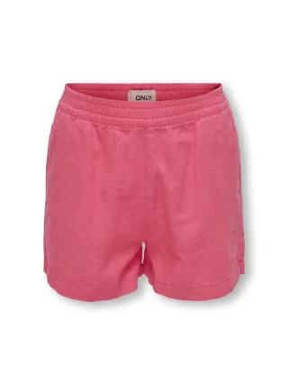 KIDS ONLY - KOGCARO LINEN BL PULL-UP SHORTS PNT camellia rose - Gr. - 158