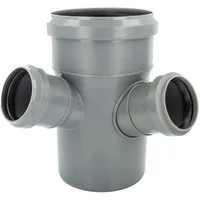 Valsir Ablaufrohr HT Eckabzweig mit 3-fach Steckmuffe - verscheidene Größen, Ø 110/50/50 mm x 67°