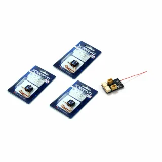 AEORC 3PCS Micro 1.7g Analog Servo With RX14 Mini 4CH Receiver Integrated 5A/1S Brushed ESC for Micro Indoor Airplane Su