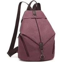 KONO Rucksack Vintage Canvas Rucksack Vintage Umhängetasche für Reise & Schule