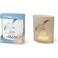 La Vida LED Nachtlicht Deko Lampe Leuchte Batterie Poesielicht für Dich la vida Geschenk, LED fest integriert