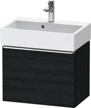 Duravit D-Neo Waschtischunterbau wandhängend Eiche Schwarz Matt 584x372x440 mm - DE4229010160000 DE4229010160000