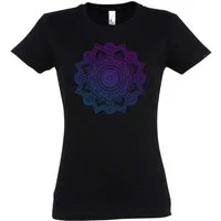 Urban Backwoods Print-Shirt Mandala XI Damen T-Shirt Sports Yoga Lehrer Teacher Yantra Hinduism (1-tlg) Buddhism Buddhismus Hinduismus Hindu
