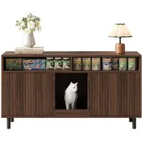 ANYSUN Sideboard Katzentoiletten-Schrank Haustier-Schrank Haustier-Sideboard/TV-Schrank (1 set), ohne Katzenstreuwanne, 120x50x66cm