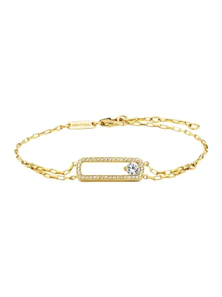 Julie Julsen Armband 925/- Sterling Silber vergoldet 41 Zirkonia