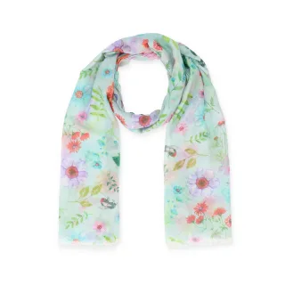 Halsüberkopf Accessoires - 70x180 Schal Mille Fleur grün - Gr. - OS