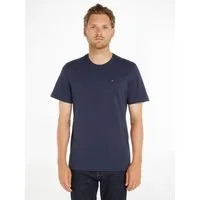 Tommy Jeans T-Shirt TJM ESSENTIAL SOLID mit Rundhalsausschnitt und dezenter Logo-Flag