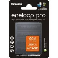 Akku eneloop pro, Mignon AA 1,2V / 2.500mAh + Case 4 Stück + Akkubox