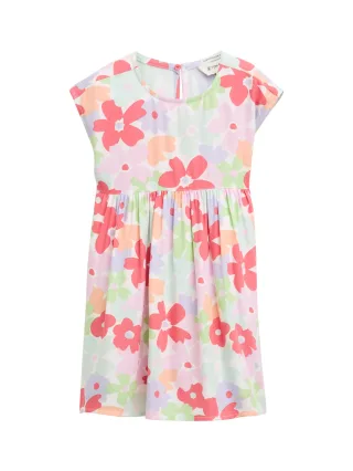 tom tailor kids - Mini-Kleid mit Eingriffstaschen big multicolor flower print - Gr. - 98
