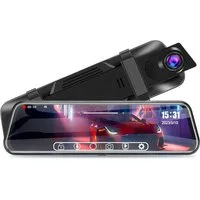 TAFFIO Digital Rückspiegel Dashcam DVR & Rückfahrkamera 10" Touchscreen Dashcam