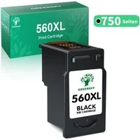 Greensky XXL Kompatibel für CANON 560 XL 561 XL PG-560XL CL-561XL Tintenpatrone (Kompatible für Pixma TS5350 TS7450 TS5351 TS5352 TS5353 TS7451 Drucker)