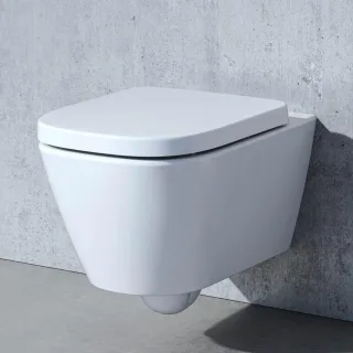 LAUFEN Set Wandtiefspül-WC + Sitz MEDA 540x360mm, spülrandlos, Silent Flush H8661104000001