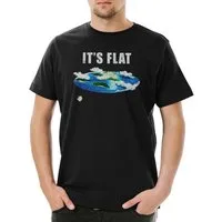 Urban Backwoods Print-Shirt Flat Earth IV Herren T-Shirt Society Symbol Logo Erde Scheibe Flache (1-tlg) Schild Rowbotham Astronaut