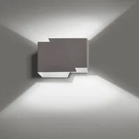 famlights Wandleuchte famlights, Wandleuchte Vanessa aus Metall in Grau G9 max.20W