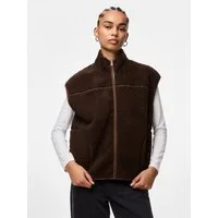 pieces Plüschweste PCSADIA TEDDY VEST NOOS BC Kunstfaser