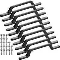 SO-TECH® Möbelgriff Bügelgriff Blackline IV schwarz matt - inkl. Schrauben (Spar-Set, 10-St), Schubladengriff Schrankgriff Bohrlochabstand (BA) 96 mm