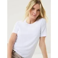 Walbusch T-Shirt Damen Viskose Shirt Rundhals Kurzarm leicht tailliert pflegeleicht Zart glänzende Jersey-Qualität, elastischer Sitz