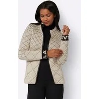 Witt Strickjacke Strickjacke Langarm Jacquard