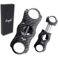 Coumo Zigarrenschneider Carbon Design, Zigarren Schneider, V-Cut, Kerbschnitt