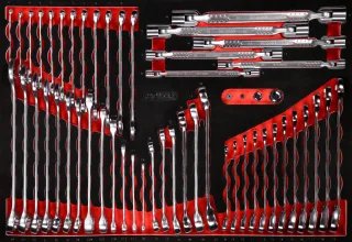 KS Tools Schraubenschlüssel-Satz in Schaumstoffeinlage, 53-tlg - 811.0053