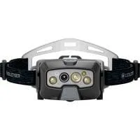 Stirnlampe HF8R Core, LED-Leuchte grau/gelb